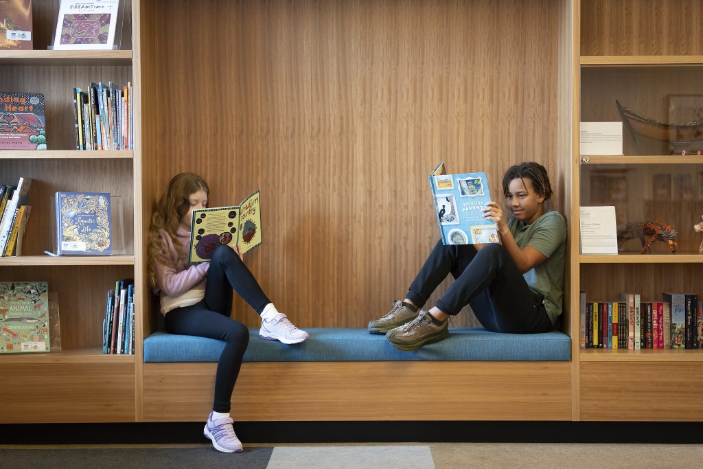 National Library of Australia profile image of 2 children reading