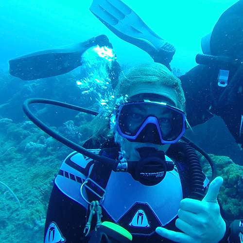 Amanda scuba diving