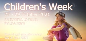 Children's Week promo with girl